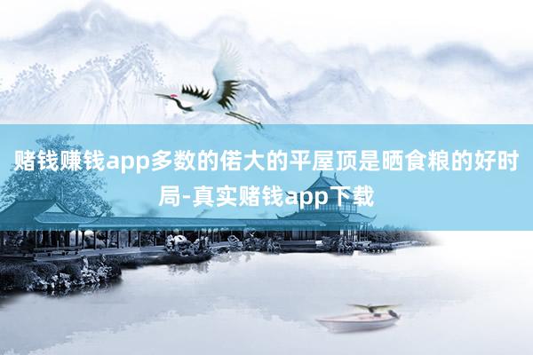赌钱赚钱app多数的偌大的平屋顶是晒食粮的好时局-真实赌钱app下载