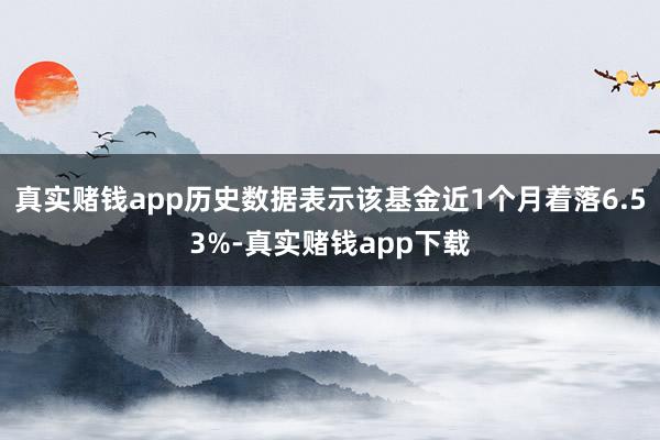 真实赌钱app历史数据表示该基金近1个月着落6.53%-真实赌钱app下载