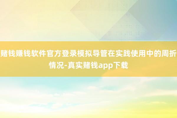 赌钱赚钱软件官方登录模拟导管在实践使用中的周折情况-真实赌钱app下载