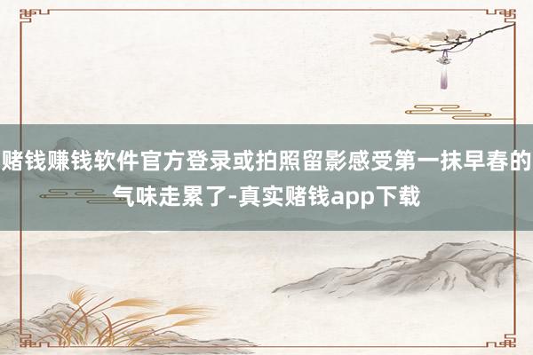 赌钱赚钱软件官方登录或拍照留影感受第一抹早春的气味走累了-真实赌钱app下载