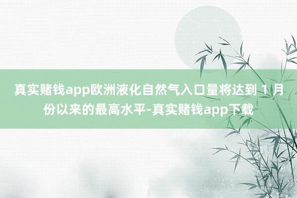 真实赌钱app欧洲液化自然气入口量将达到 1 月份以来的最高水平-真实赌钱app下载