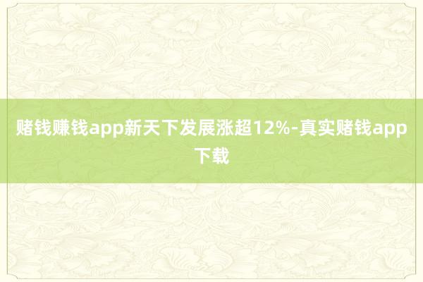 赌钱赚钱app新天下发展涨超12%-真实赌钱app下载