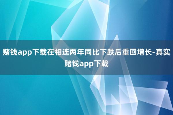 赌钱app下载在相连两年同比下跌后重回增长-真实赌钱app下载