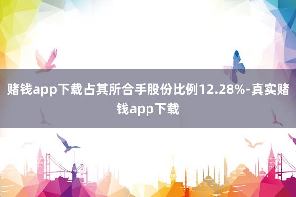 赌钱app下载占其所合手股份比例12.28%-真实赌钱app下载