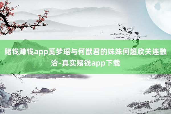 赌钱赚钱app奚梦瑶与何猷君的妹妹何超欣关连融洽-真实赌钱app下载