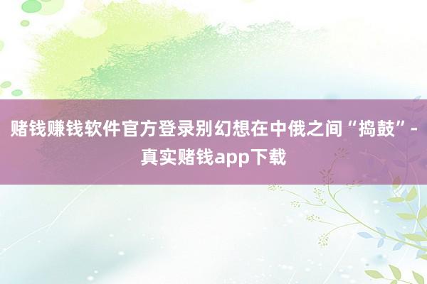 赌钱赚钱软件官方登录别幻想在中俄之间“捣鼓”-真实赌钱app下载