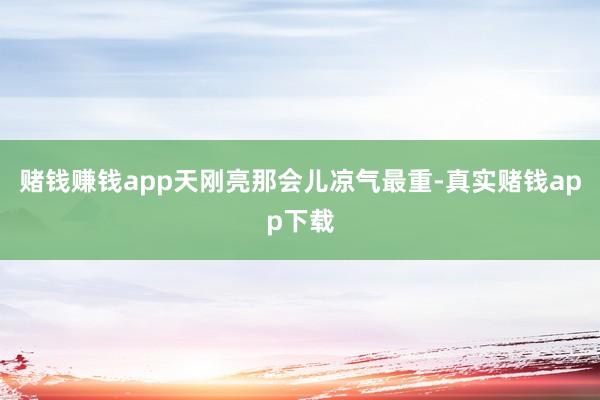 赌钱赚钱app天刚亮那会儿凉气最重-真实赌钱app下载