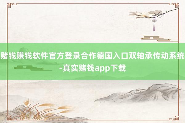 赌钱赚钱软件官方登录合作德国入口双轴承传动系统-真实赌钱app下载